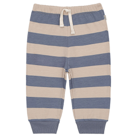 House Of Jamie Joggingbroek Beige/Blauw Strepenprint Baby