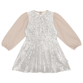 House Of Jamie Jurk Beige/Zilver Pailletten