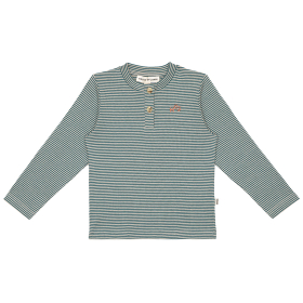 House Of Jamie Longsleeve Creme/Groen Strepenprint