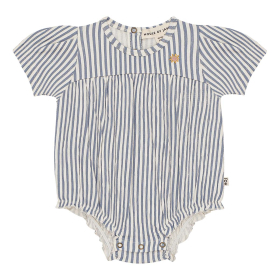 House Of Jamie Romper Creme/Blauw Strepenprint