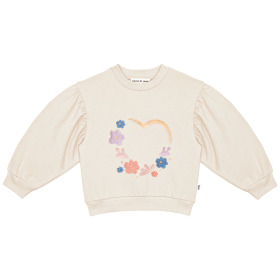 House Of Jamie Sweater Creme/Paars/Blauw Bloem