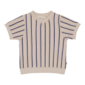House Of Jamie T-shirt Beige/Blauw Strepenprint