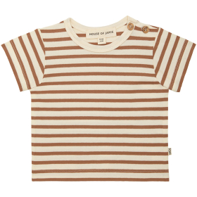 House Of Jamie T-shirt Creme/Bruin Strepen Baby