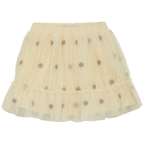 Huttelihut Rok Creme Bloemen Tule