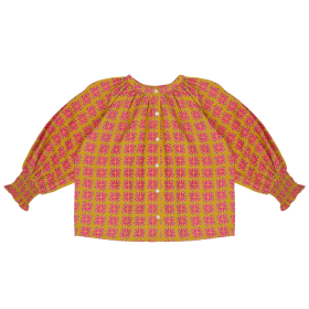 Jenest Blouse Goud/Roze Vormen