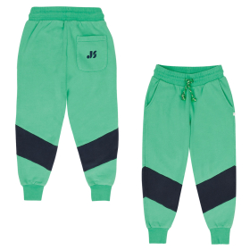 Jenest Joggingbroek Groen/Blauw Streep