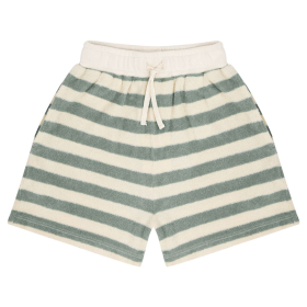 Jenest korte broek groen/creme badstof