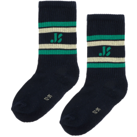 Jenest Sok Blauw/Groen/Creme JS Strepen