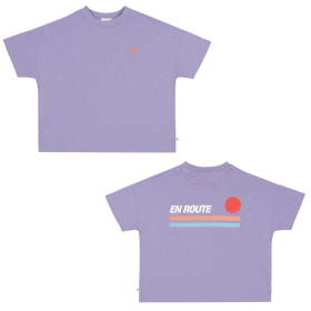 Jenest T-shirt paars en route