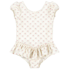 Konges Slojd badpak creme met bloemenprint