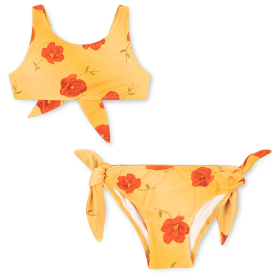 Konges Slojd Abria bikini viella sol gele meisjes bikini met bloemen
