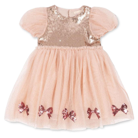 Konges Slojd Jurk Roze Pailletten Tule Strikken