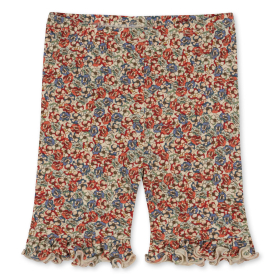 Konges Slojd Korte Broek Rood/Blauw Bloemen Rosier Rouge