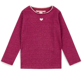Konges Slojd Longsleeve Roze Hart Glitter