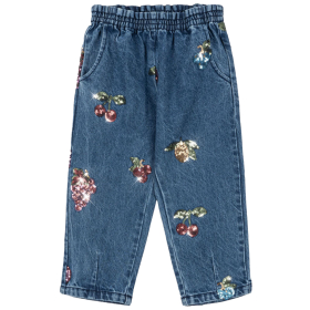 Konges Slojd Spijkerbroek Blauw Kers Citroen Druif Pailletten