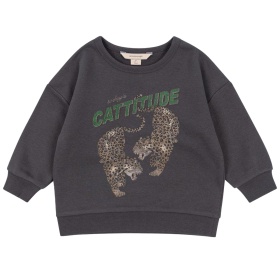 Konges Slojd Sweater Grijs Tijger Cattitude