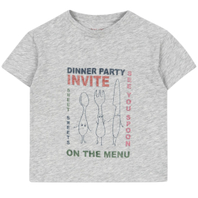 Konges Slojd T-shirt Grijs Dinner Party Invite