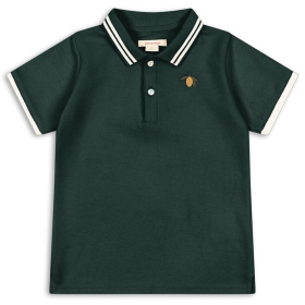 Konges Slojd T-shirt Groen/Creme Citroen Kraag