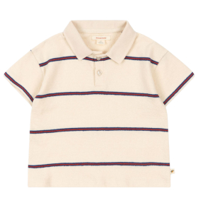 Konges Slojd T-shirt polo creme/rood strepen