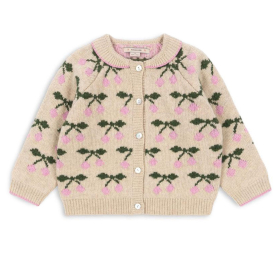 Konges Slojd Vest Beige/Roze/Groen Kers