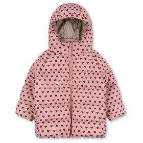 Konges Slojd Winterjas Roze/Rood Hartjesprint