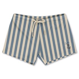 Konges Slojd Zwembroek Creme/Blauw Anker Strepen