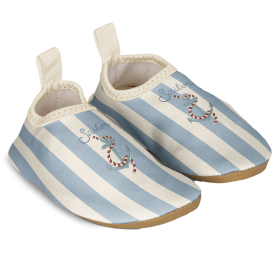 Konges Slojd Zwemschoenen Creme/Blauw Anker Strepen