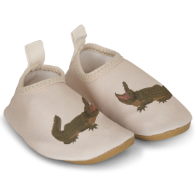 Konges Slojd Zwemschoenen Beige Krokodillenprint