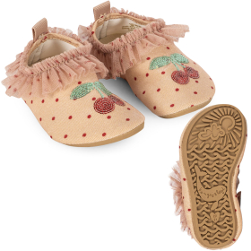 Konges Slojd zwemschoenen roze met stipjes en tule cherry