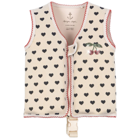 Konges Slojd zwemvest coeur eclipse creme hartjes