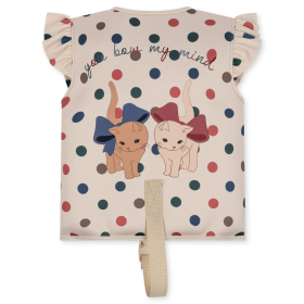 Konges Slojd Zwemvest Creme Poezen Stippenprint