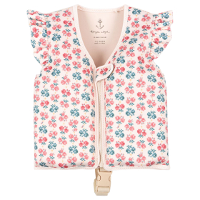 Konges Slojd zwemvest roze/blauw bloemen lumina rose
