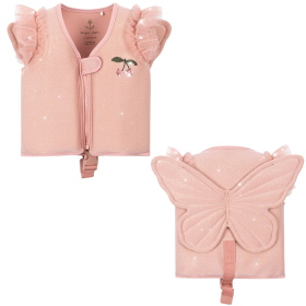 Konges Slojd zwemvest roze glitter met vlindervleugels en tule