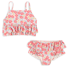 Konges Slojd Bikini Roze/Groen/Beige Bloemen Rose Anglaise
