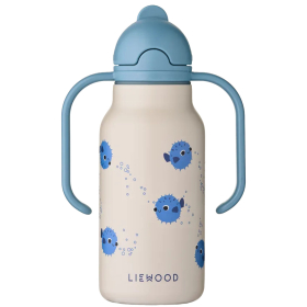Liewood Drinkfles Kimmie Kogelvis 250-ML met dubbele handgrepen