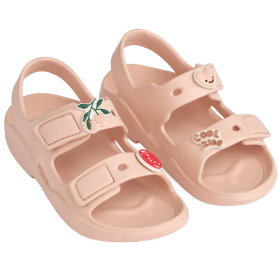 Liewood Lilo sandaal roze met charms met verstelbare klittenband en ergonomisch voetbed.