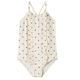 Lil Atelier Badpak Creme Lieveheersbeestjes