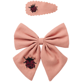 Lil Atelier Haarspeld En Haarstrik Roze Lieveheersbeestje Misty Rose