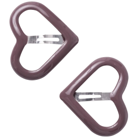 Lil Atelier Haarspeld Paars Hart Rose Brown