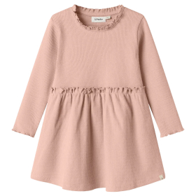 Lil Atelier Jurk Roze Ruffle Cameo Rose