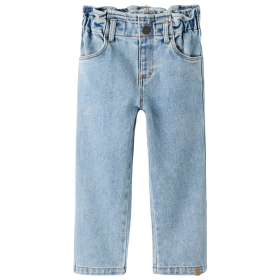 Lil Atelier jeans blauw denim nbndarlee loose fit heavy abrasions