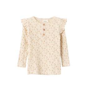 Lil Atelier Longsleeve Creme Bloemenprint Fog