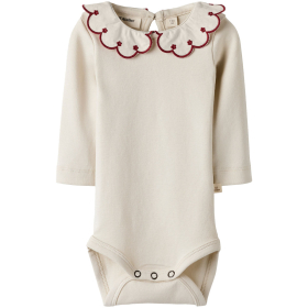 Lil Atelier Romper Creme/Rood Kraag Turtledove