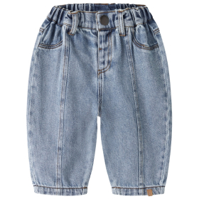 Lil Atelier spijkerbroek blauw denim baby