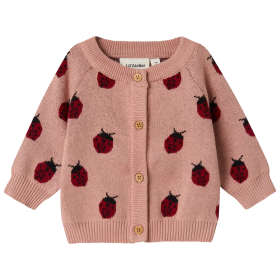 Lil Atelier Vest Roze/Rood Lieveheersbeestje