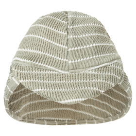 Lil Atelier Zonnehoed Groen/Creme Strepen Forest Fog