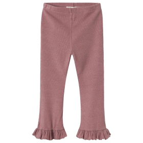 Lil Atelier Flared Broek Roze Ruffle Nostalgie Rose