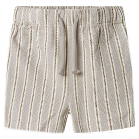 Lil Atelier Korte Broek Bruin/Creme Strepen Mourning Dove