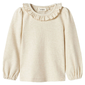 Lil Atelier Longsleeve Creme Ruffle Turtledove