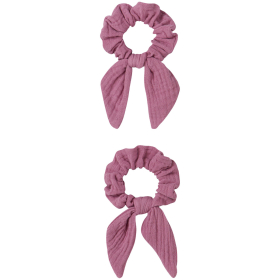 Lil Atelier Scrunchie 2-Pack Roze Nostalgia Rose